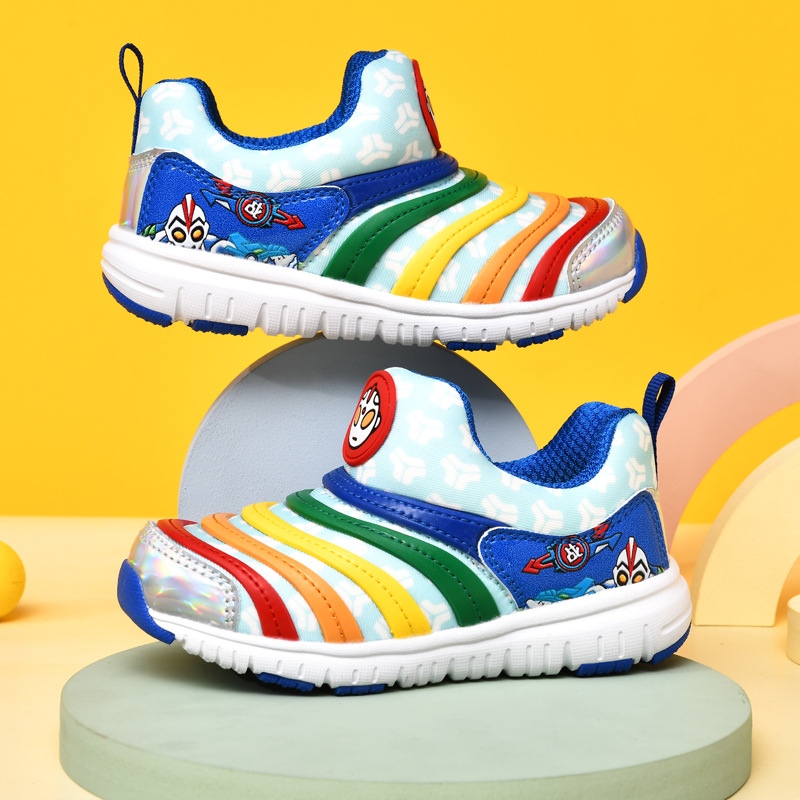 Children's Shoes Children's 2023 New Caterpillar Cushion Sports Shoes Summer New Men's and Women's Baby Children's Running Shoes