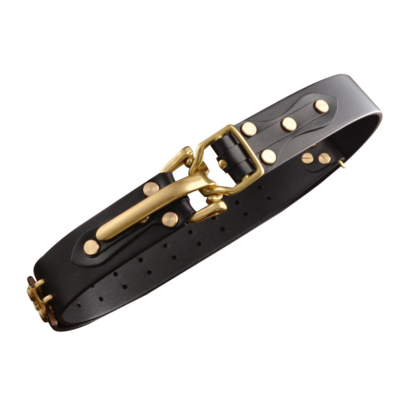 Handmade diy Cavalry Belt Genuine Leather Belt Men Youth Pure Cowhide First Layer Cowhide Youth Jeans Belt