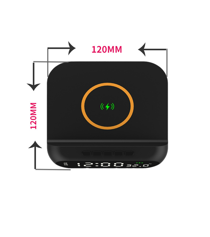 Foreign trade cross-border electronic desk calendar clock mobile phone wireless charger calendar alarm clock wireless charging alarm clock