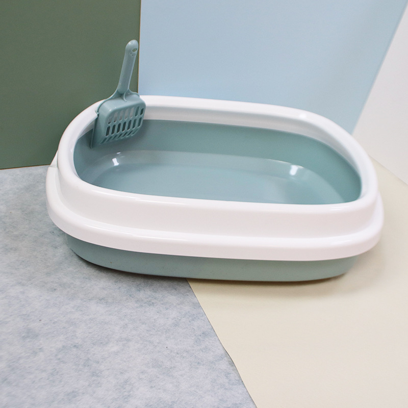 Semi-closed cat litter box anti-splash thickened pet products cat toilet shovel cat litter box