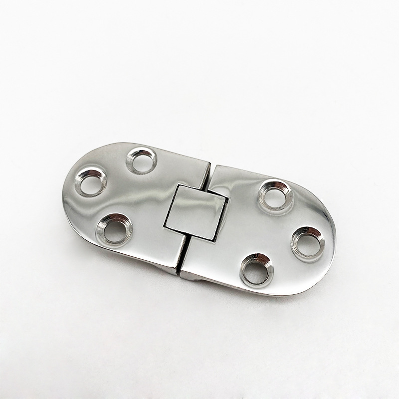Stainless steel 316 one-piece hinge 66 * 30mm casting Oval loose-leaf folding flap hinge semicircle hinge