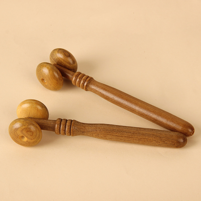 Wooden sandalwood massager hand push roller health massage multifunctional Meridian massager wooden crafts