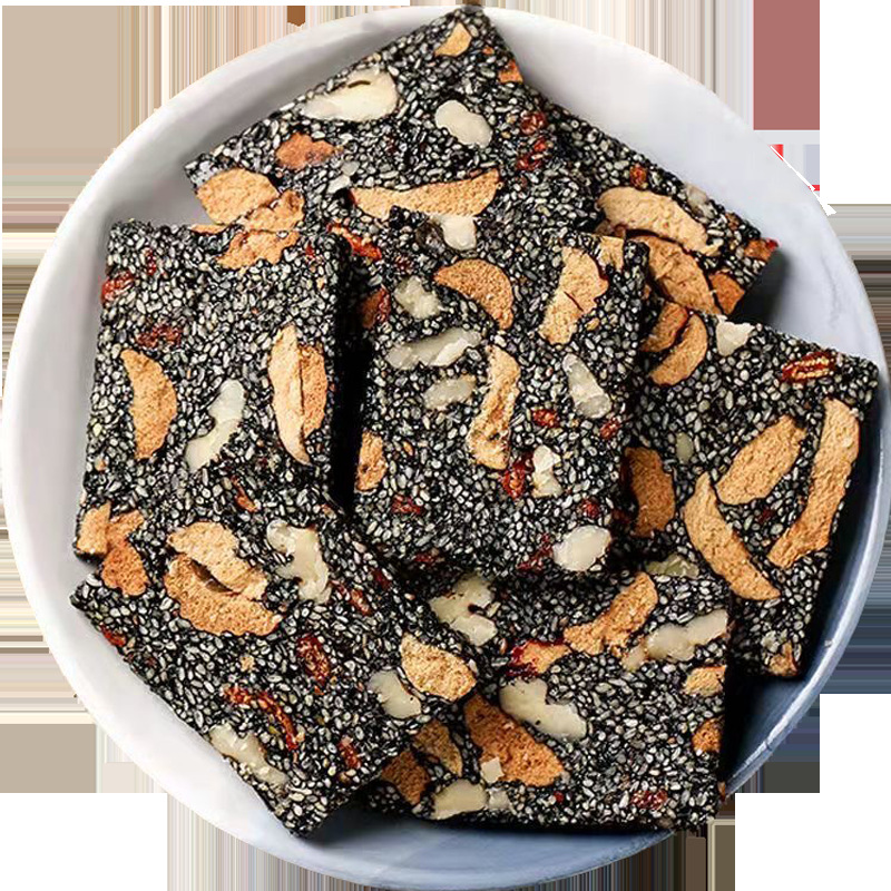 Ejiao cake ready-to-eat 500g handmade donkey-hide gelatin solid yuan cake gift box donkey-hide gelatin paste slices walnut black sesame cake independent packaging