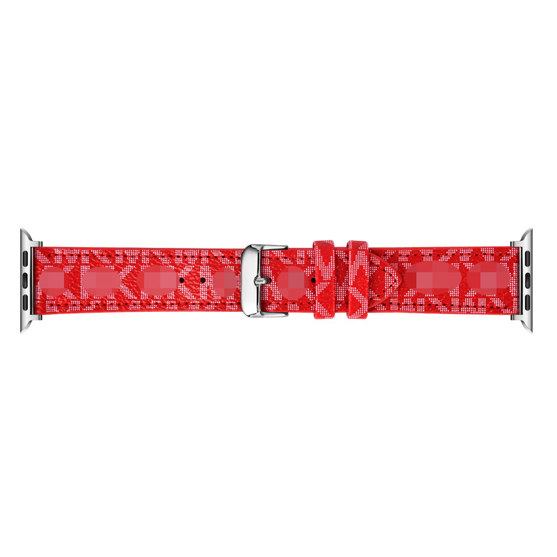 Suitable for Apple iwatch87654321 Generation Fashion Brand Watch Band Apple Fashion Leather Watch Band European and American Brand Wristband