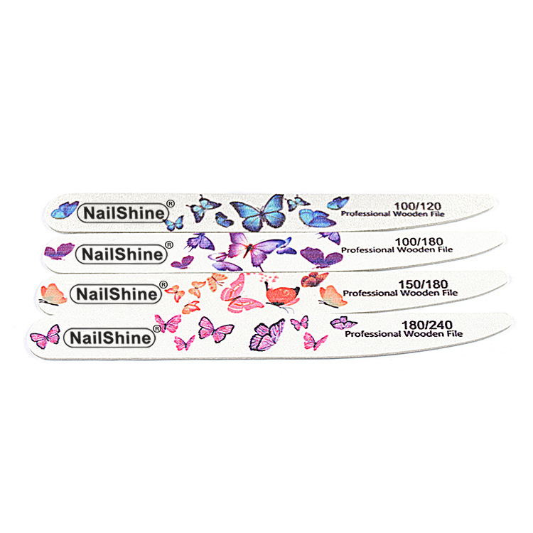 NAIL knife type wood chip color waterproof wear-resistant NAIL file pure white sandpaper file trimming special rubbing thin grinding