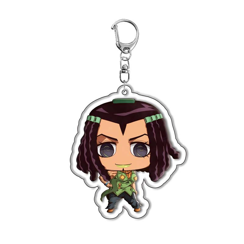 JOJO's Bizarre Adventure Jonathan Acrylic Keychain Pendant Anime Peripheral Figures Cross-Border