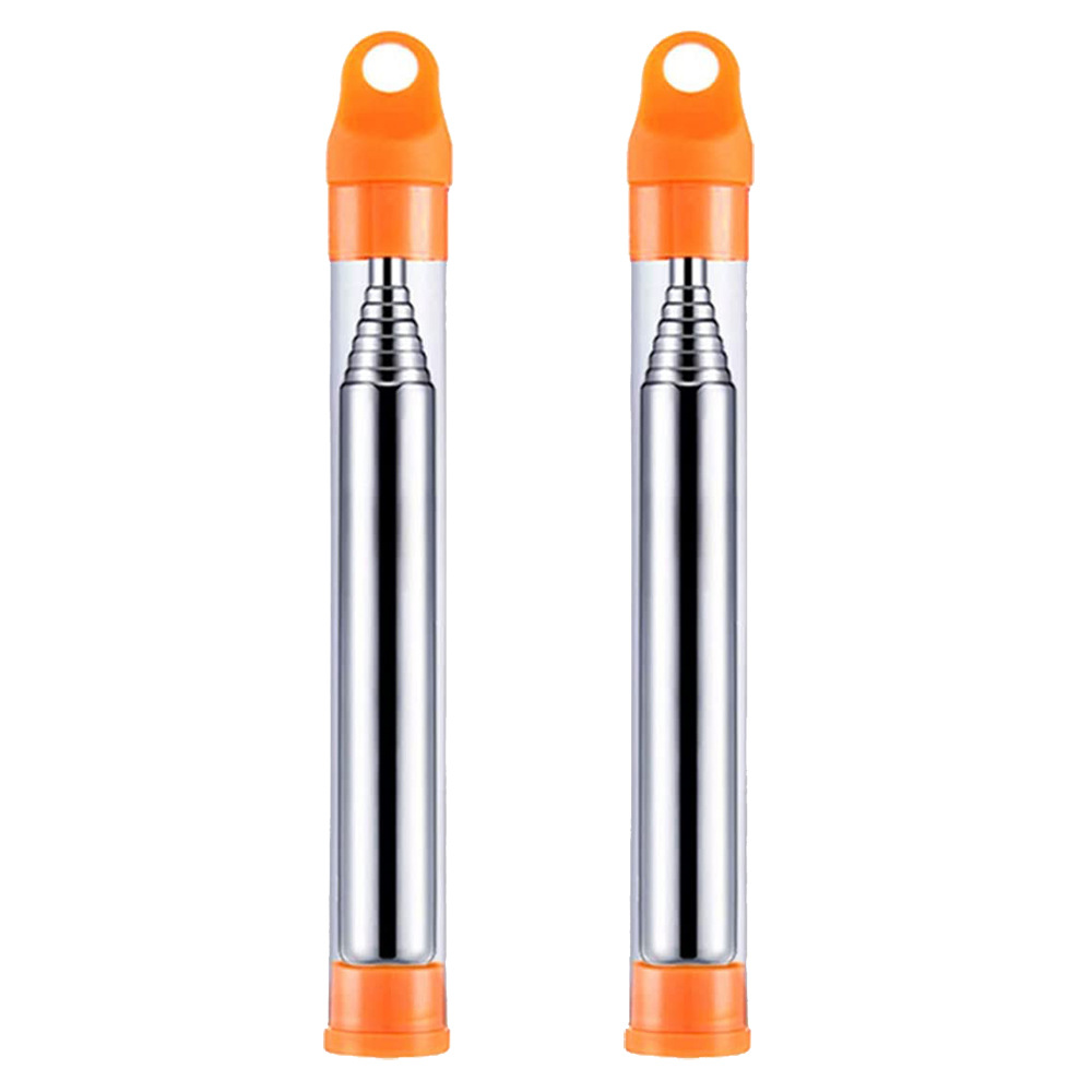 Stainless Steel Blow Fire Tube Pocket Blow Fire Tube Retractable Blow Fire Rod Camping Fire Tool