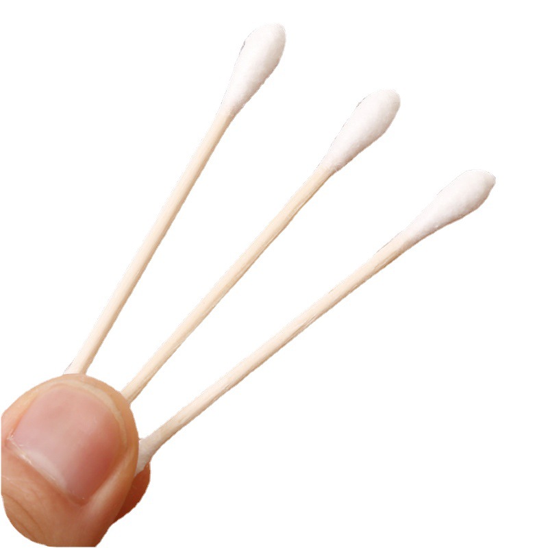 In stock double-headed cotton swab cotton swab cotton swab baby sanitary cotton swab cotton ball makeup remover cotton swab