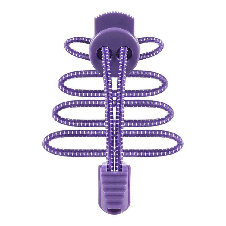 Manufacturers new free lazy shoelace white spot elastic shoelace buckle 3mm elastic shoelace free children's shoelace rope