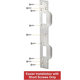 Heavy Duty Metal Latch Plate Reinforcement Double Hole Reinforcement Buckle Plate Security Latch Plate for External Internal Sector