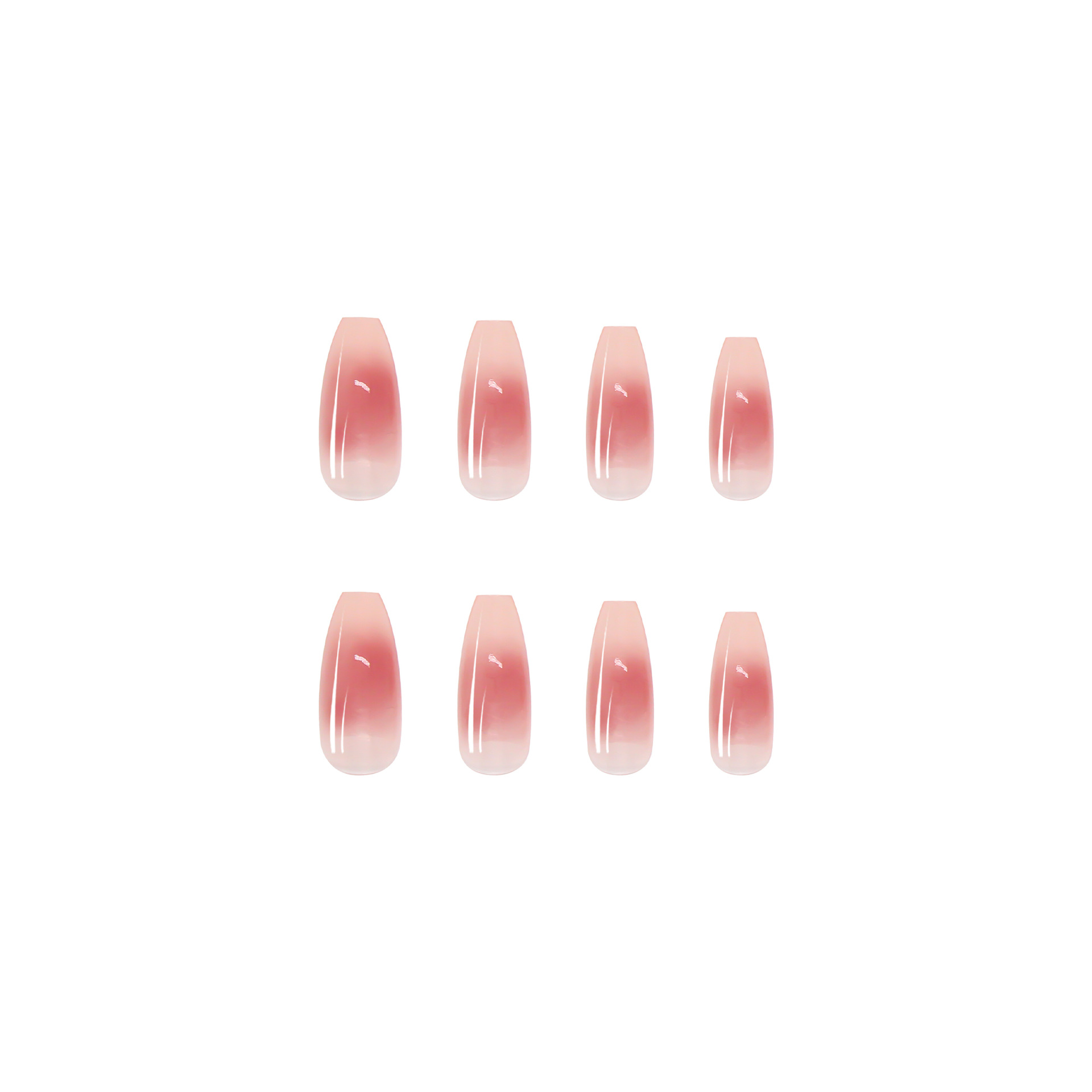 Long nail Piece Wear nail Pink Gentle Blush nail Art False nail Removable nail Sticker Finished nail