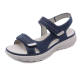 Summer 2025 New Genuine Leather Sandals Women's Sports Wind Wedge Lightweight Velcro plus size Slippers Women's One Piece Hair