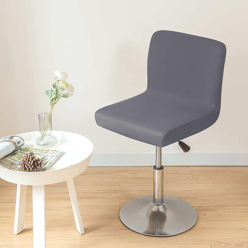Cross-border milk silk fabric stretch home hotel club rotating bar chair Cover Barstool Cover