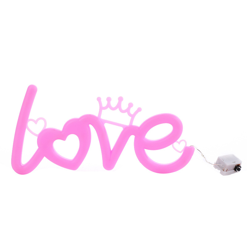 Proposal LED neon light love light plate colored lights Valentine's Day confession scene layout embellished LED lights