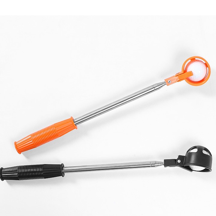 Manufacturer popular golf ball fishing device Portable Mini Retractable stainless steel ultra-light ball picking club ball picking device