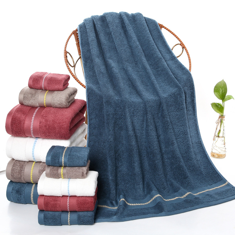 Bamboo fiber towel soft thick absorbent beauty towel a generation of advertising gifts towel bath towel hot sale