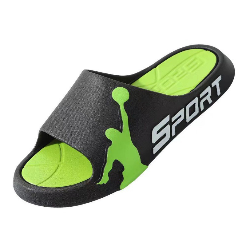 Slippers Men's Outdoor Wear Wear-resistant Household Feeling Slip-on Indoor Bathroom Non-slip Sports Slippers Men's Summer Outdoor Slippers