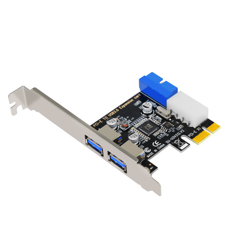 SSU DEsktop USB3.0 Expansion Card PCI-E to USB3.0 with Front 20PIN IntErfacE USB3.0 AdaptEr