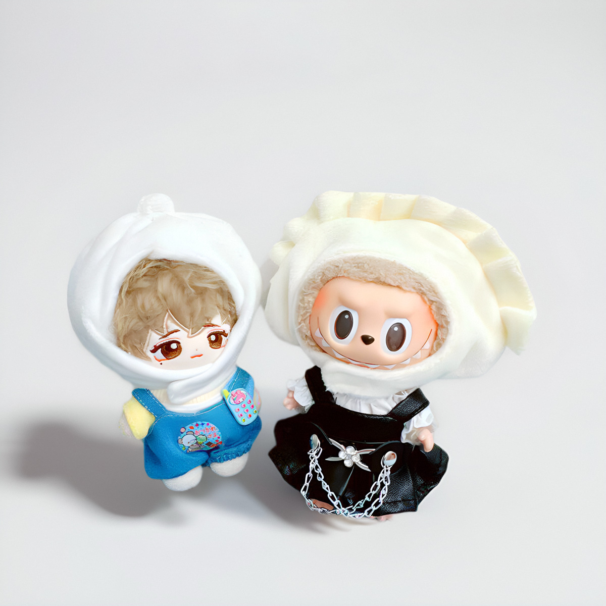 10cm Baby Clothes Cute Buns and Dumplings Hat Pull Cloth Headgear 15cm Cotton Doll Clothes Dress Up