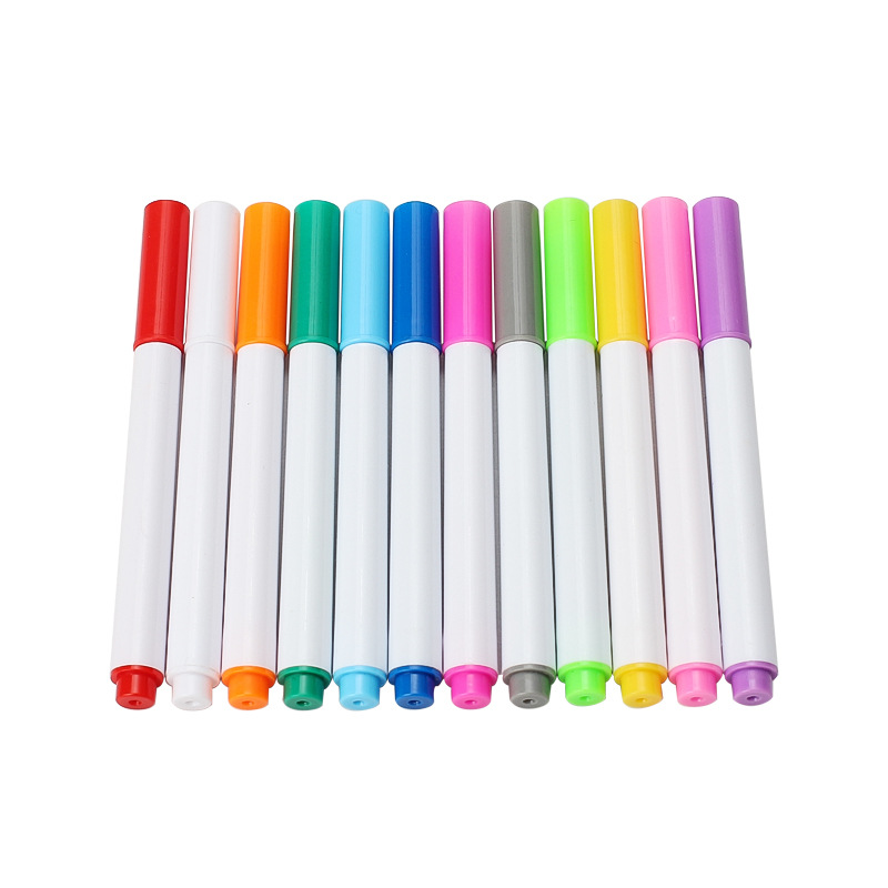 Cross stitch leather special water-soluble pen water-soluble water-eliminating pen 12-color fabric tailor stroke pen water-eliminating marker pen