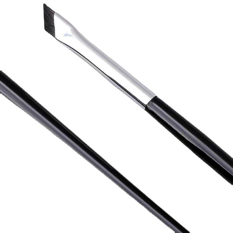 New oblique angle blade eyeliner brush sickle flat eye face down to lying silkworm details eye makeup brush beauty tools