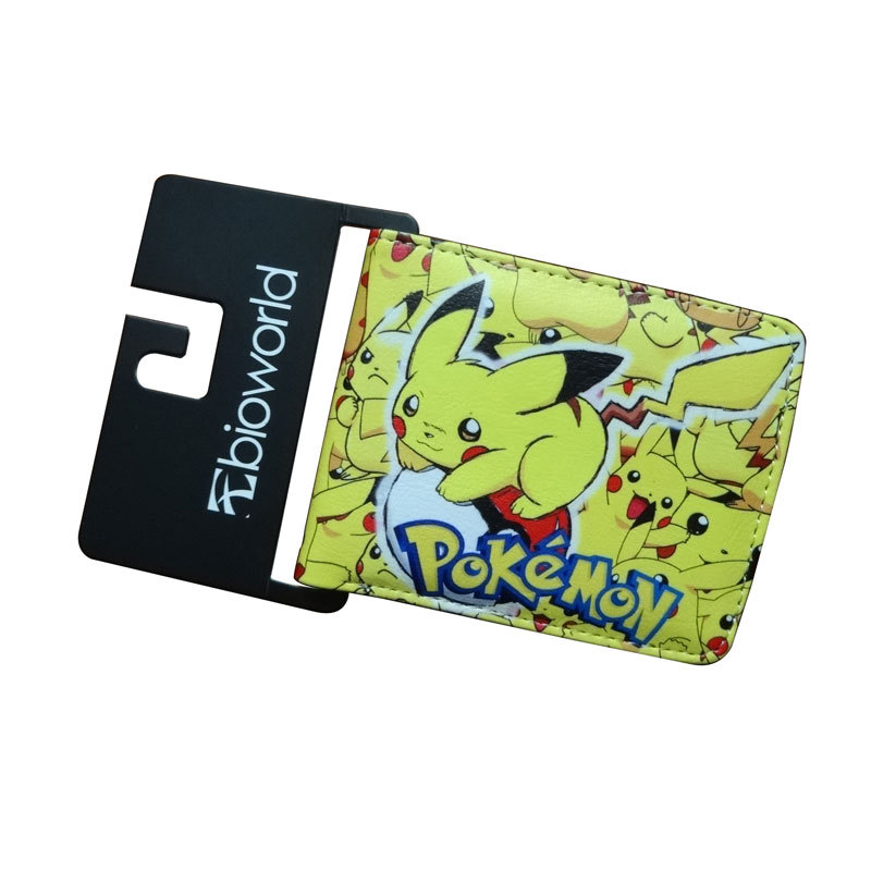 Pokemon New Cartoon Wallet Pokemon Card Beast Short Puleather Coin Purse Student Universal Wallet