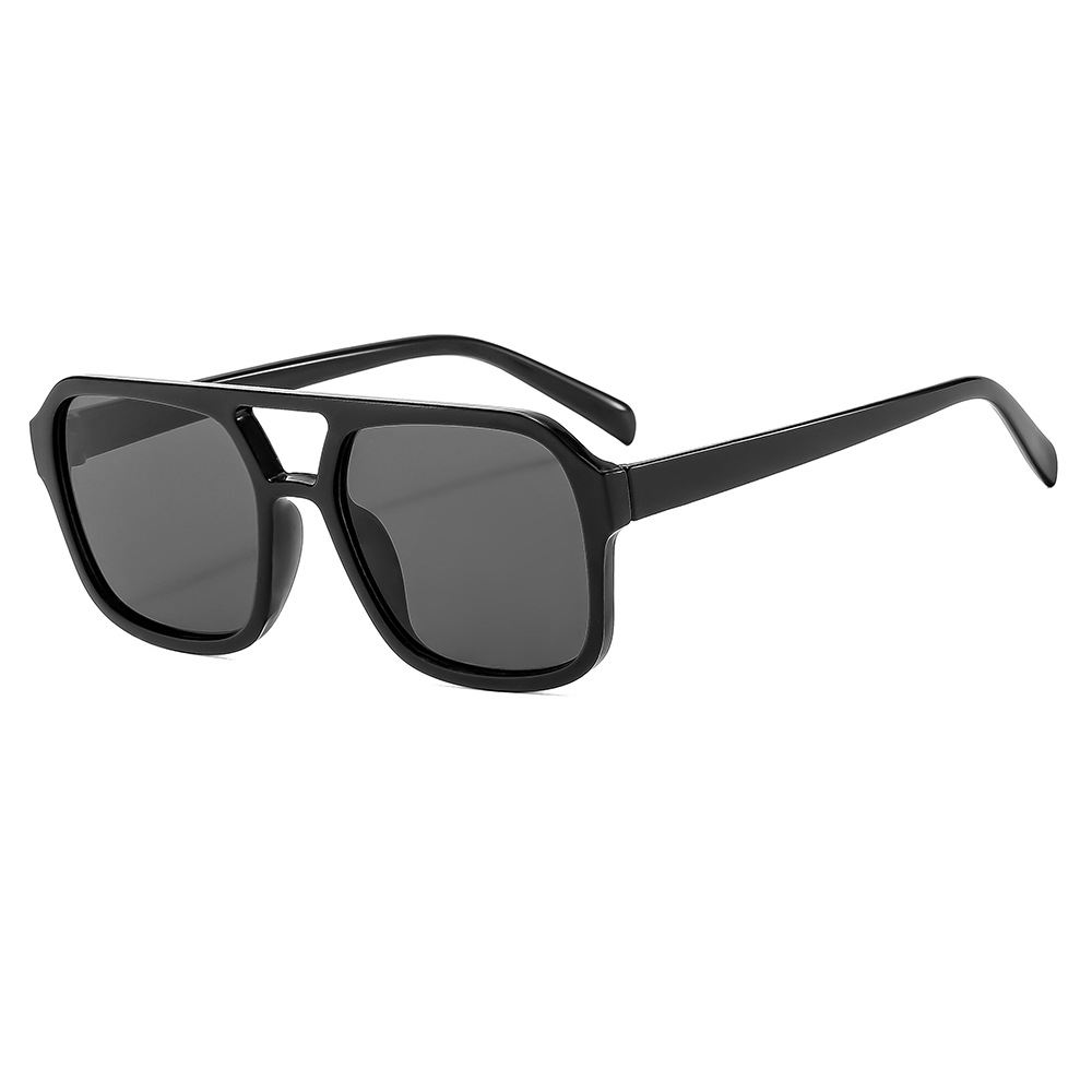 2023 New Style Sunglasses Square Distinctive Korean Style Trendy Sunglasses Retro High-end Anti-UV Ins Didi