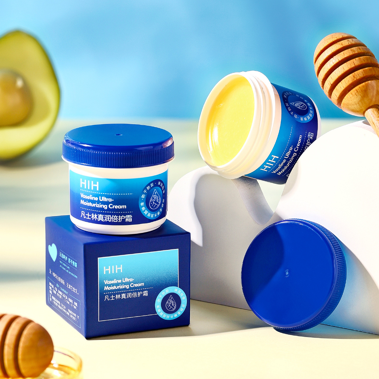 HIH Vaseline Deep Nourishing Body Cream for Moisturizing, Hydrating, Protecting from Dryness, Chapping, and Cracks