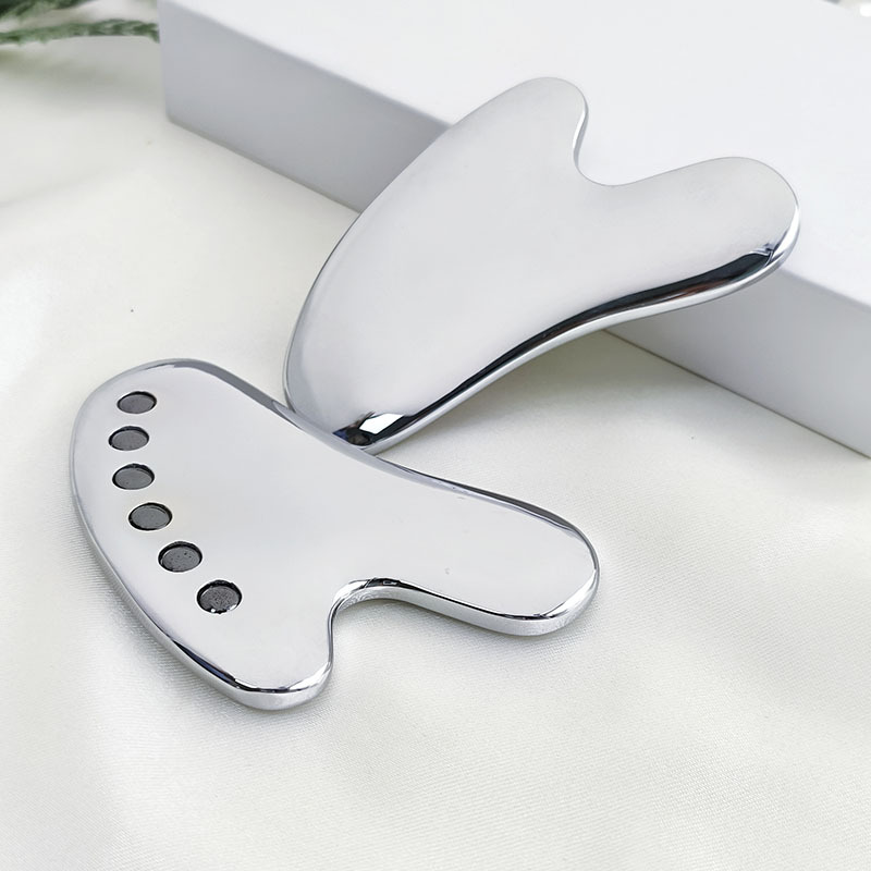 New cross-border thickened 304 stainless steel heart-shaped shaving board facial special beauty shaving Board beauty tools