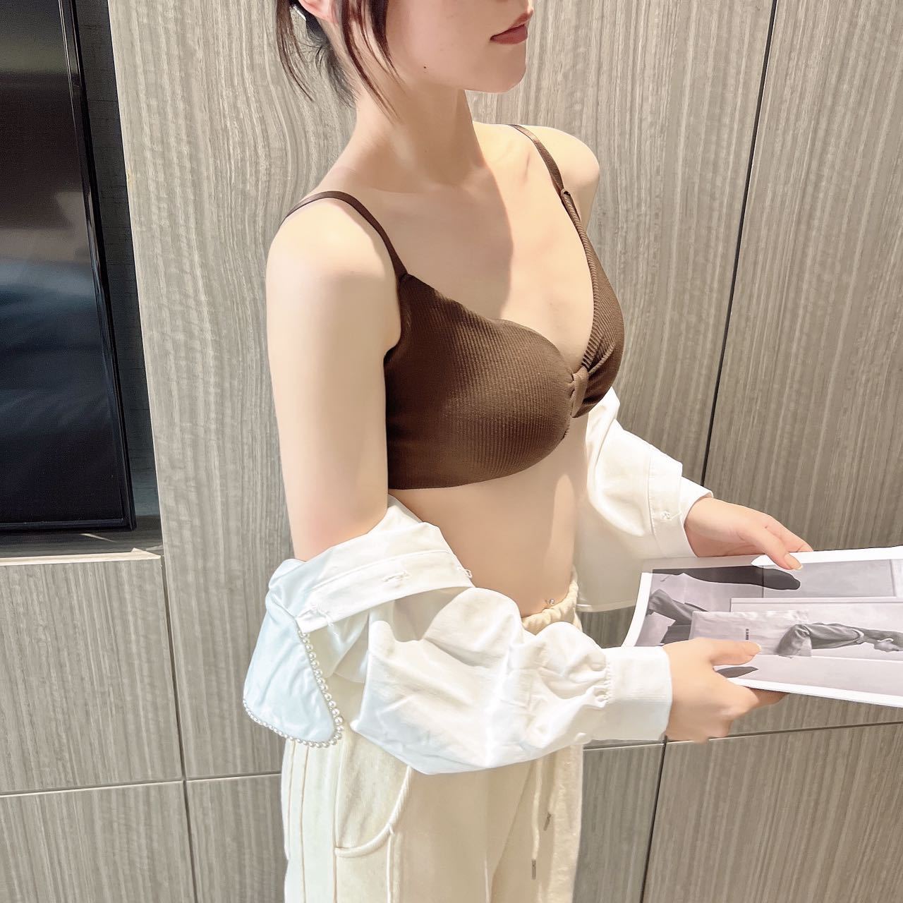 807# Beautiful Back Underwear Women Gather Inner Tube Top Vest Internet Celebrity Explosions Sling Summer Sexy Small Chest Thickened Bra