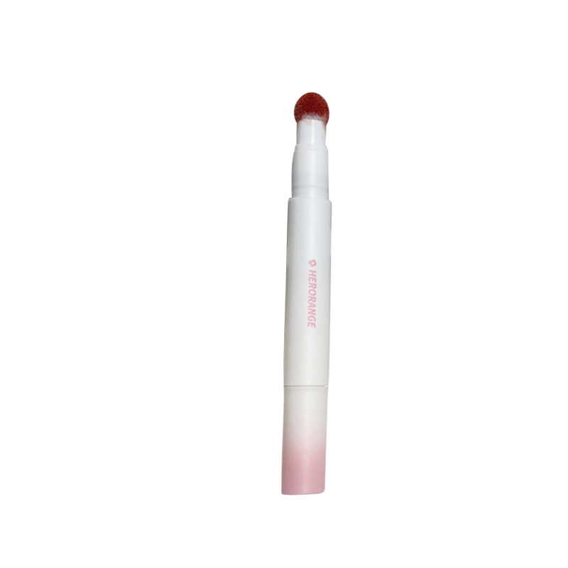 HERORANGE ~ cute air Lip Glaze Matte Air Cushion Lip Cream Lip Powder Cream female plain white autumn and winter brick red
