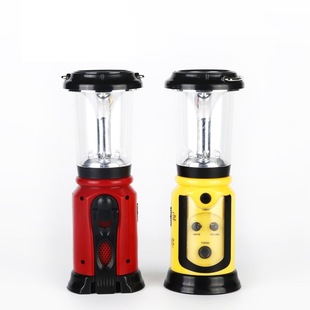 Disaster prevention and emergency multi-function Radio camping light AM/FM hand-cranked power generation LED flashlight horse lamp rescue light