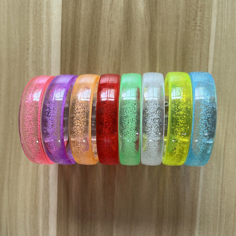 Luminous bubble bracelet colorful flash bracelet acrylic bubble wrist strap concert company LOGO production