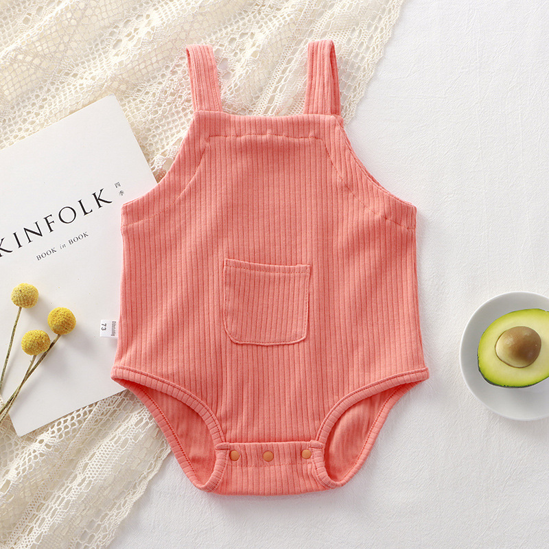 Baby Sling Jumpsuit ins Style Baby Vest Bag Fart Clothes Pit Cotton High Elastic Breathable Newborn Pajamas