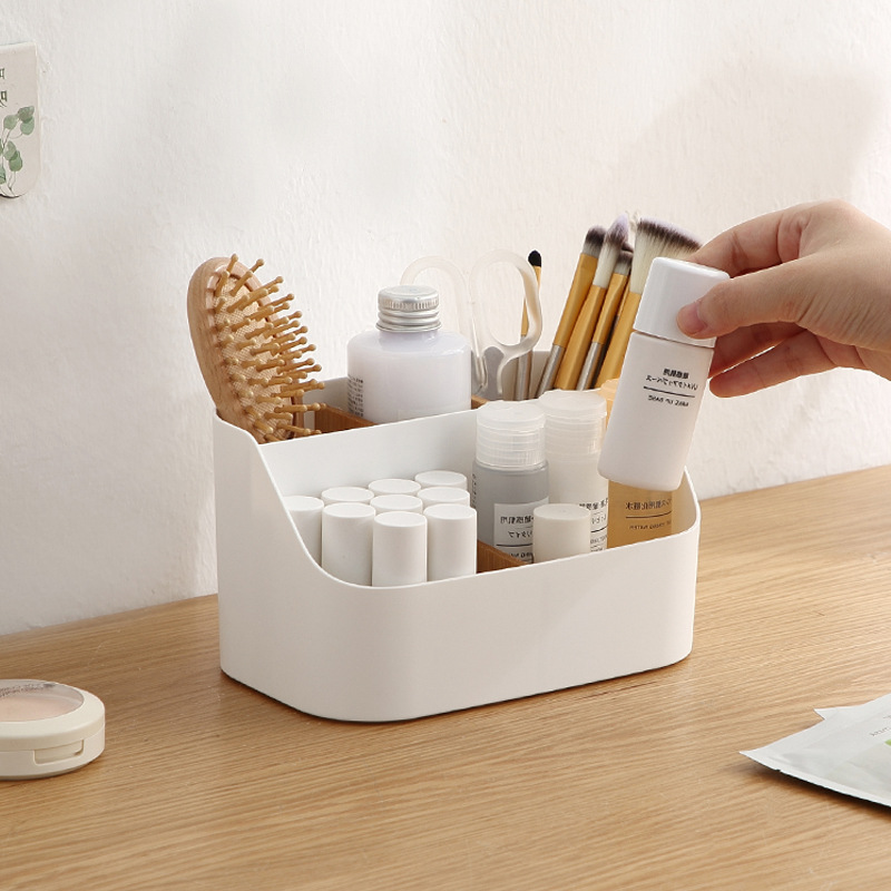 Storage box desktop storage student desktop sundries mini compartment stationery pen holder large capacity cross-border household goods