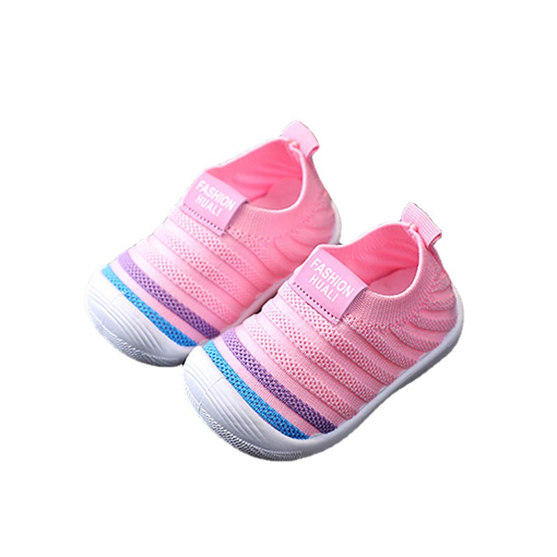 Children's shoes 2021 spring and autumn infant toddler shoes baby soft bottom no drop boys and girls cloth shoes knitted indoor and outdoor wholesale
