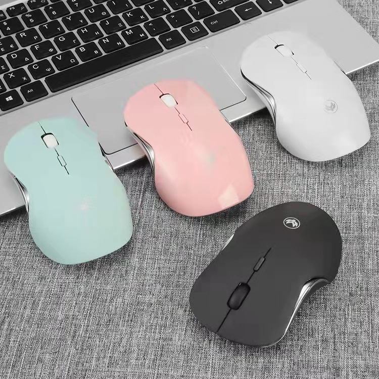 Mute Wireless Mouse Spot Bluetooth Dual Mode Charging Morandi Macaron Charging Game Office Girls Wholesale