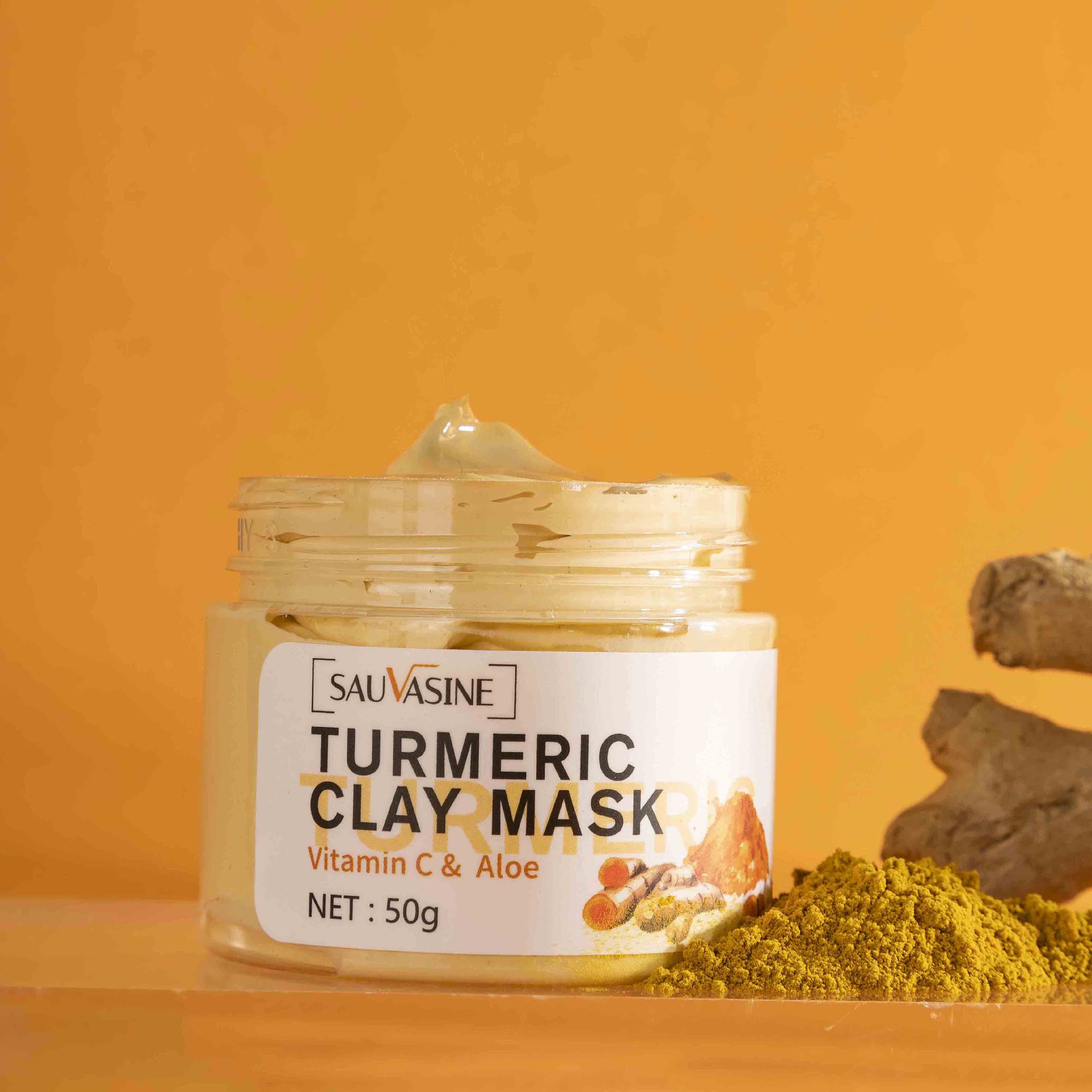 SAUVASINE Turmeric Mud Mask Nourishes, Tightens and Moisturizes Skin