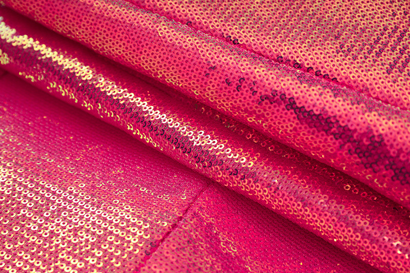 2023 Spring and Summer Rose pink sequins cool flashing BLING blazer shorts Fashion suit two-piece set_voghion.com