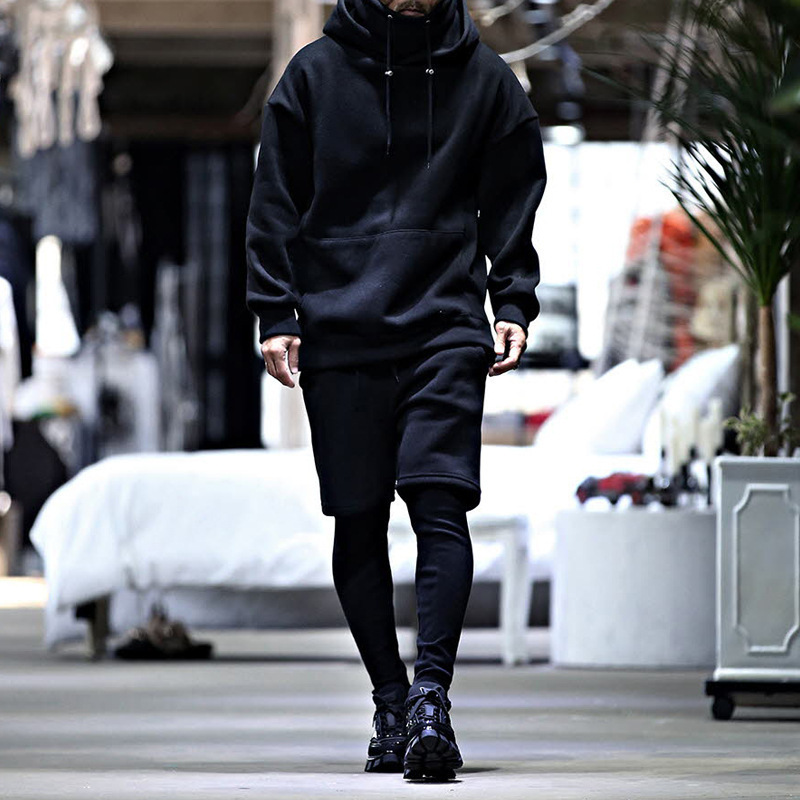 Sweater Men's 2022 Autumn High-end Sports Suit Men's Korean-style Fashionable Sweater Shorts Casual Loose Two-piece Set