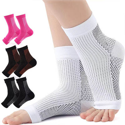 Amazon Cross Border Ankle Protection Compression Socks Outdoor Fitness Socks Sports Protection Open Toe Compression Sheath Socks Compression Socks