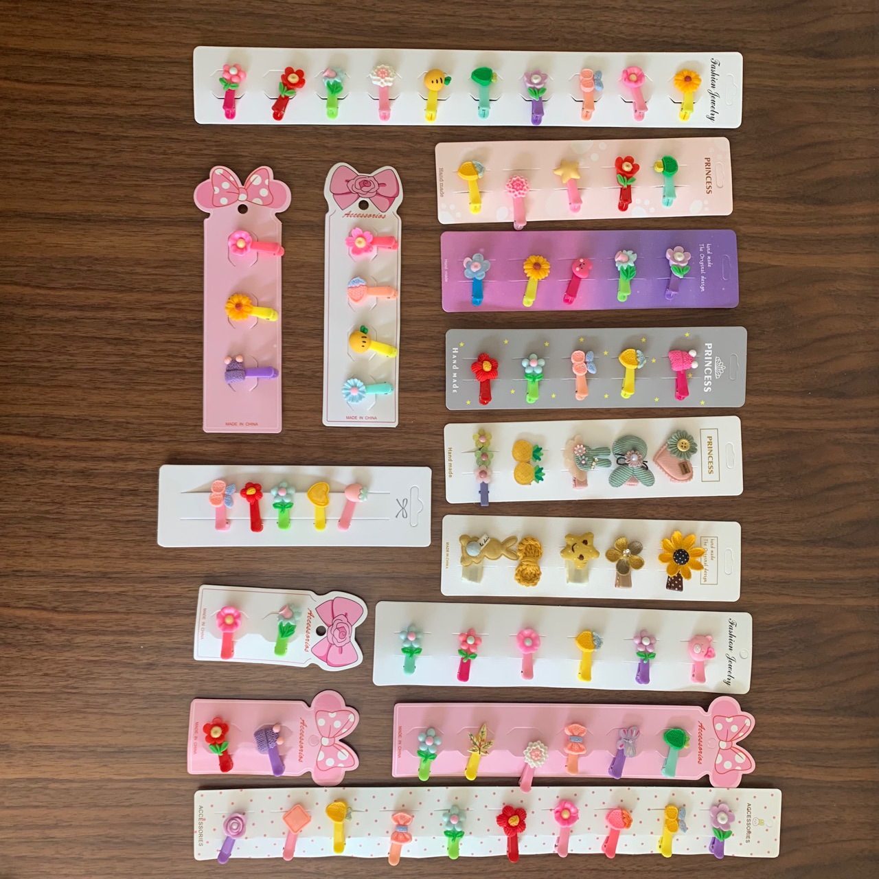 100 Lenched Cardboard Children's Hair Clip Long Set Tag Card Backboard Five Card Six Card Ten Card Clip Card