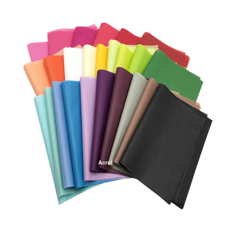 Color tissue paper in stock 45 color optional gift box lined with tissue paper color copy paper