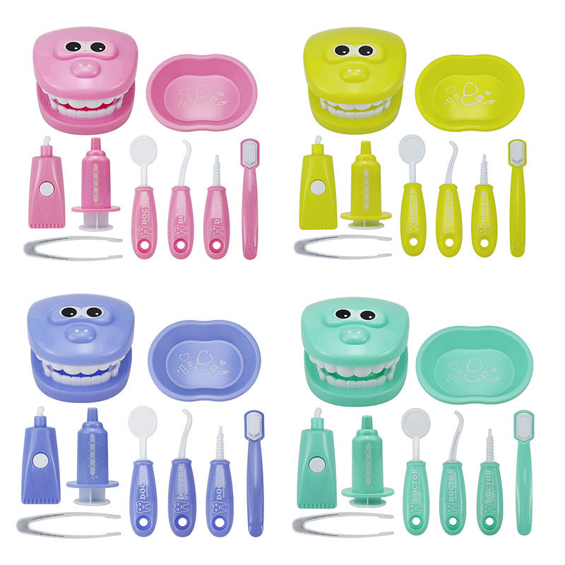 Cross-border children nurse oral dental doctor toy simulation dentist suit play house doctor toy wholesale
