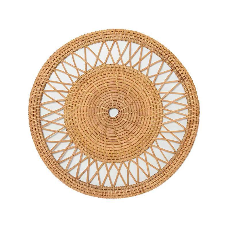 ins hand-woven rattan wall hanging decoration wholesale net red hand-woven homestay decoration wall decoration wall European hanging decoration