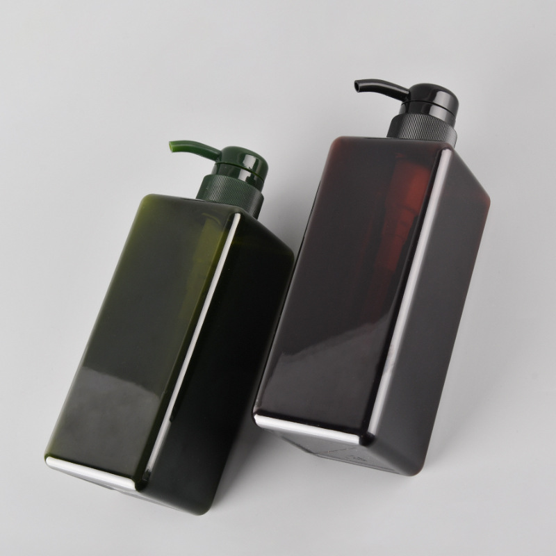 650ml lotion bottle square bottle PETG bottle press bottle plastic Lotion Bottle shampoo bottle facial cleanser bottle