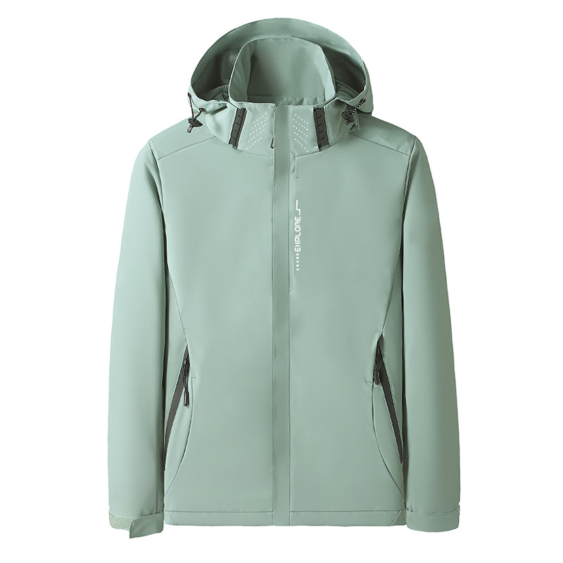 6266 jacket men's and women's outdoor two-piece travel clothes printed overalls jacket men's and women's hot
