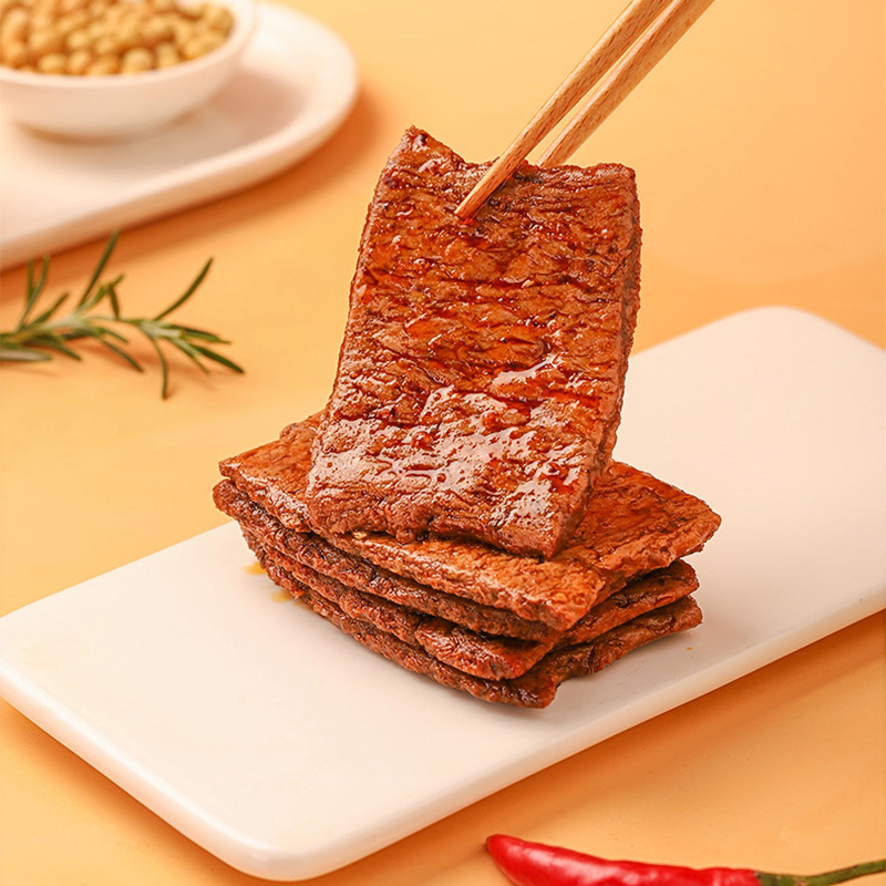 Jin Zi shredded vegetarian meat grilled vegetarian steak 24g * 20 packs of rolled vegetarian meat dried tofu spicy strips spicy spicy snacks