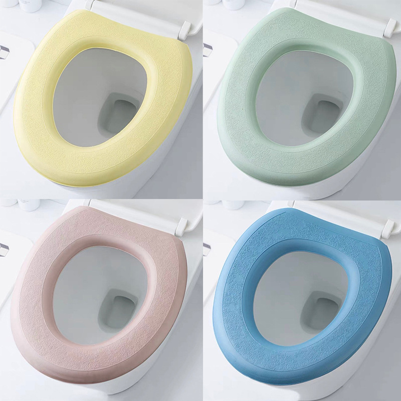 Household eva Foam Toilet Pad Waterproof Toilet Pad Universal Toilet Ring Thickened Adhesive Cartoon Toilet Sticker