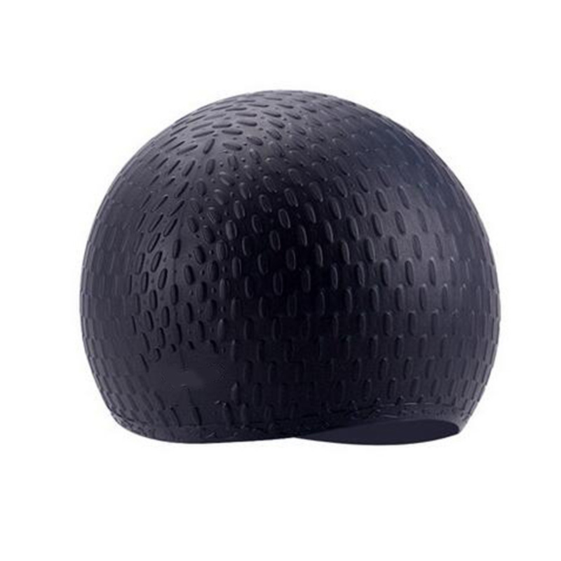 Silicone swimming cap adult water drop swimming cap ladies long hair swimming cap waterproof non-slip ear protection swimming cap wholesale manufacturers